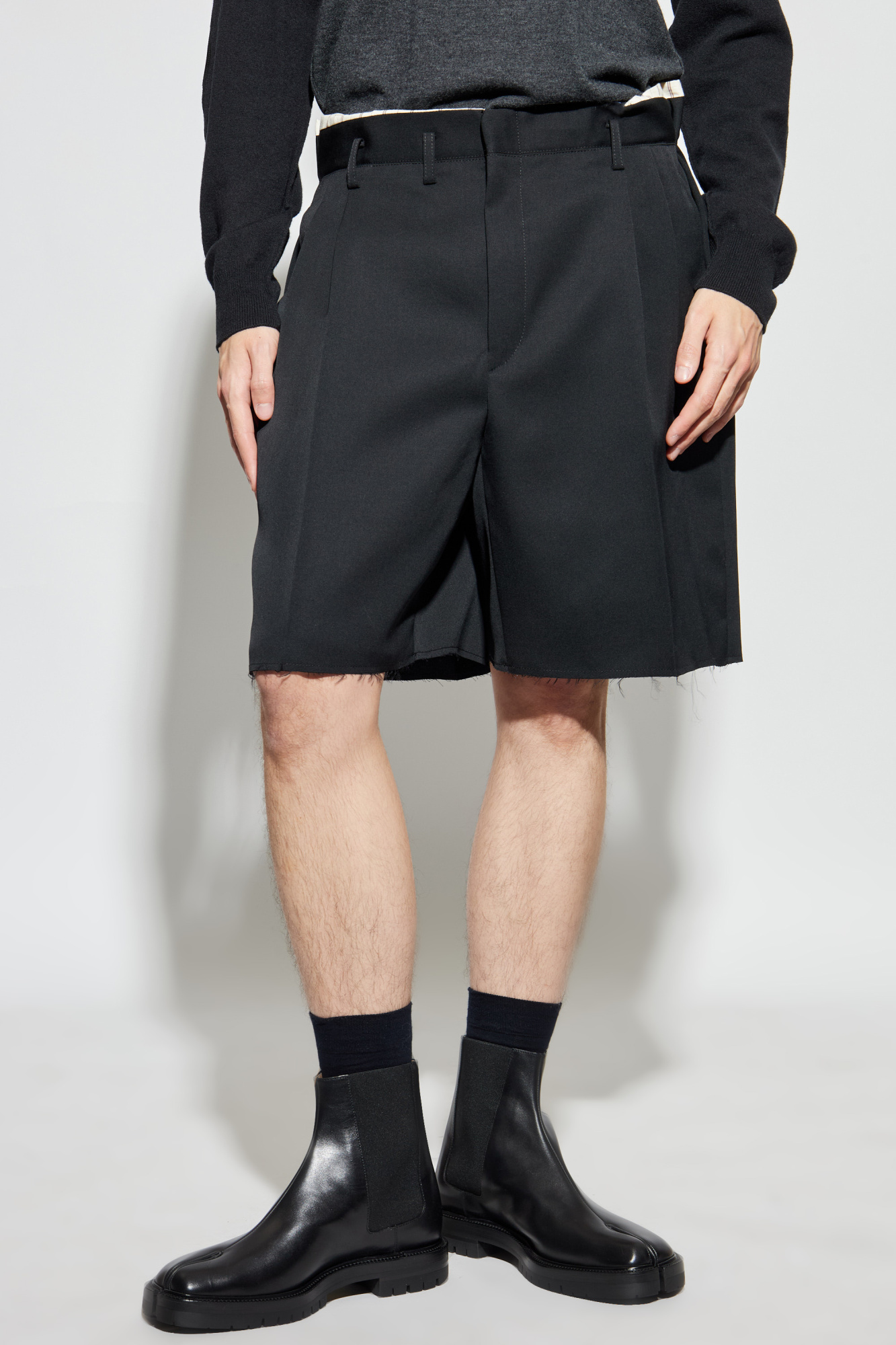 Maison Margiela Wool shorts with vintage effect | Men's | Vitkac